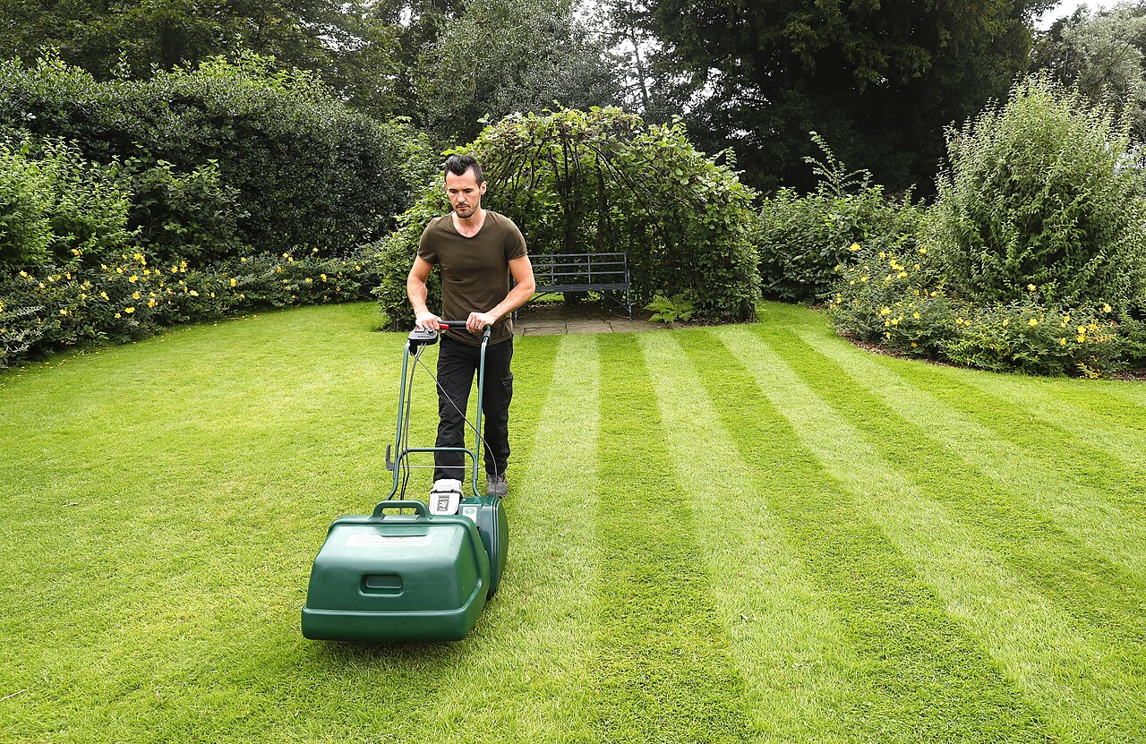 The Liberty 43 is the 17″ self propelled cylinder mower in the Liberty Range of battery powered cylinder mowers. The machine is equipped with a 6-bladed cutting cylinder delivering 79 cuts per metre and is the battery equivalent of the Kensington 17K.