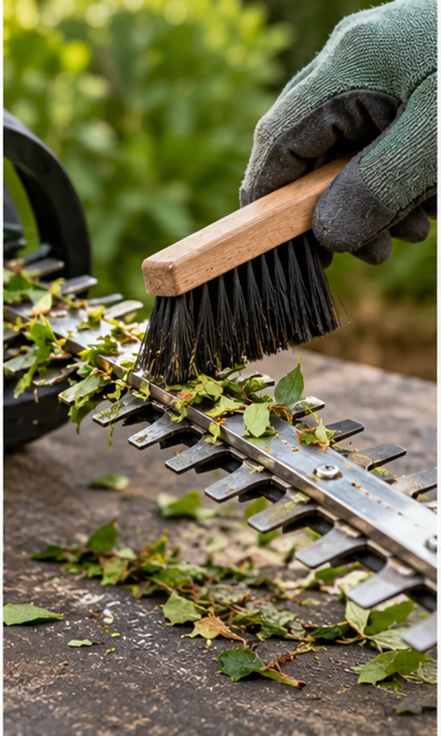 Checking one variable at a time helps isolate the cause of clean hedge trimmer blades.