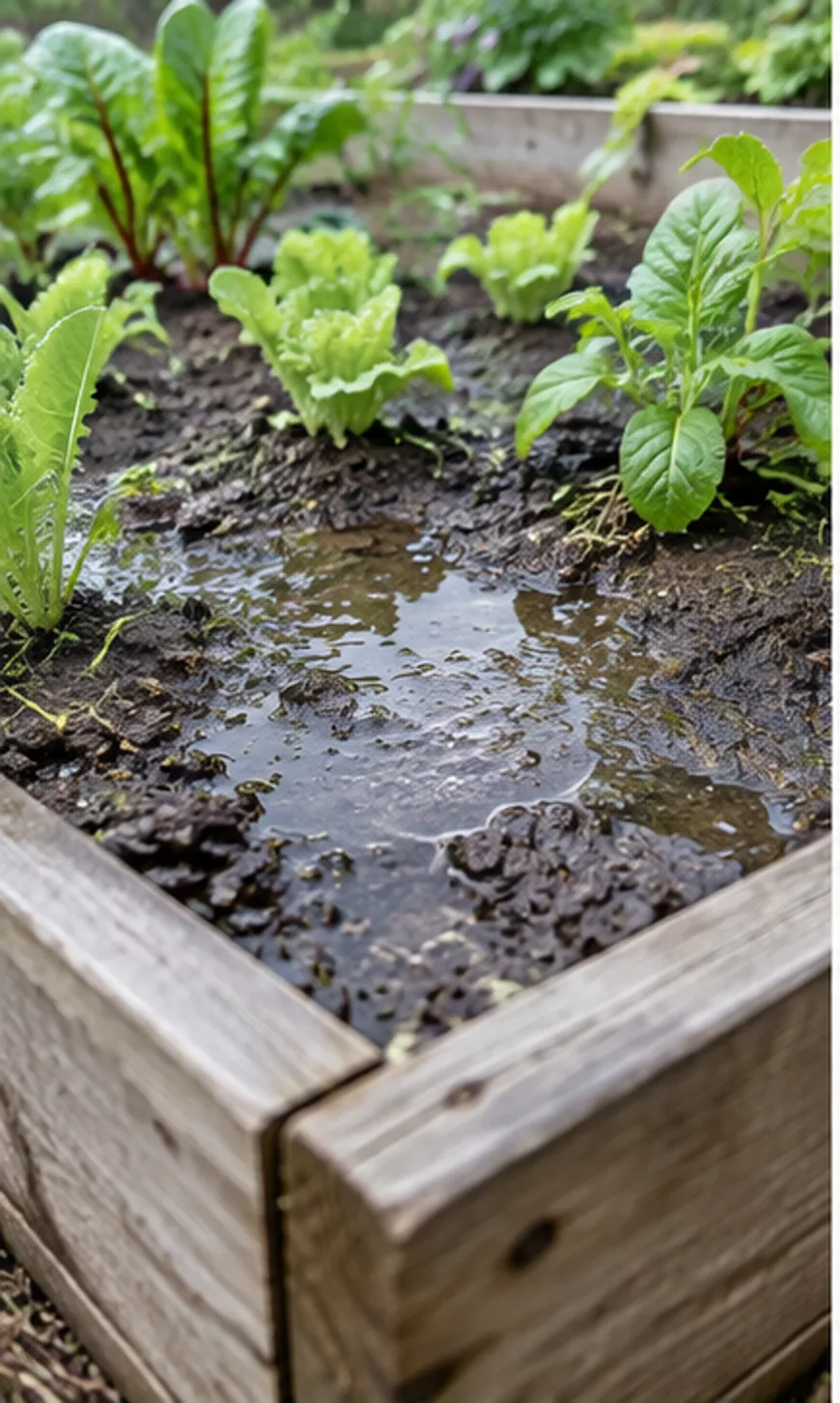 A practical first look at how to improve drainage in a raised garden bed.
