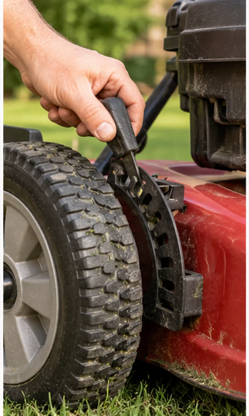 A close inspection of lawn mower cutting unevenly reveals details that a quick visual check can miss.