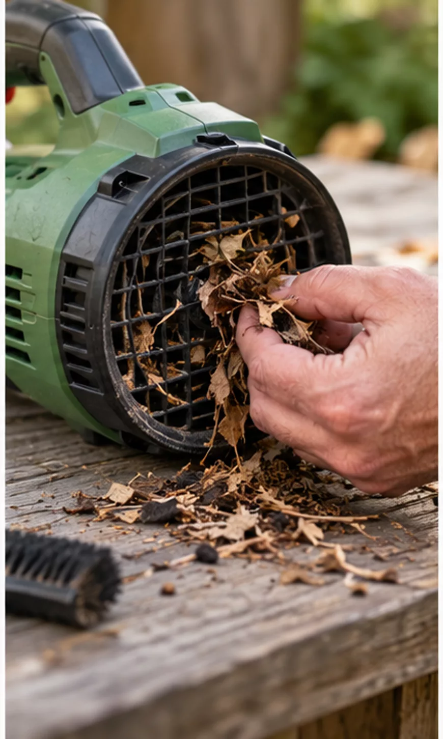 A close inspection of leaf blower losing power reveals details that a quick visual check can miss.