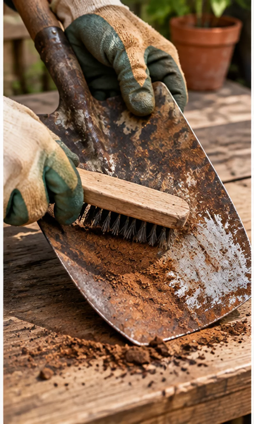Checking one variable at a time helps isolate the cause of remove rust from garden tools.