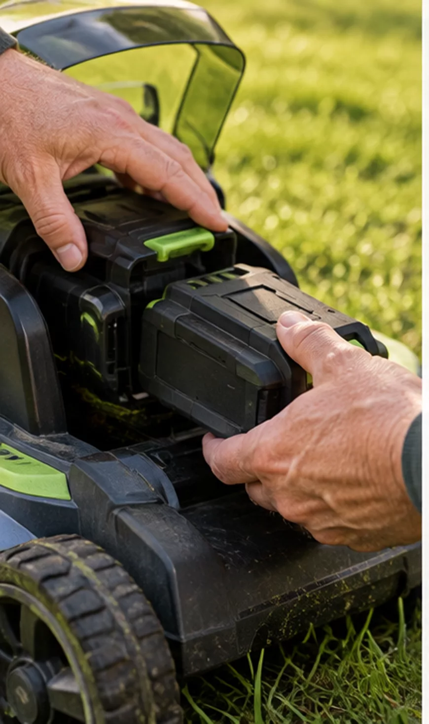 A practical first look at how to store lawn tool batteries during winter.